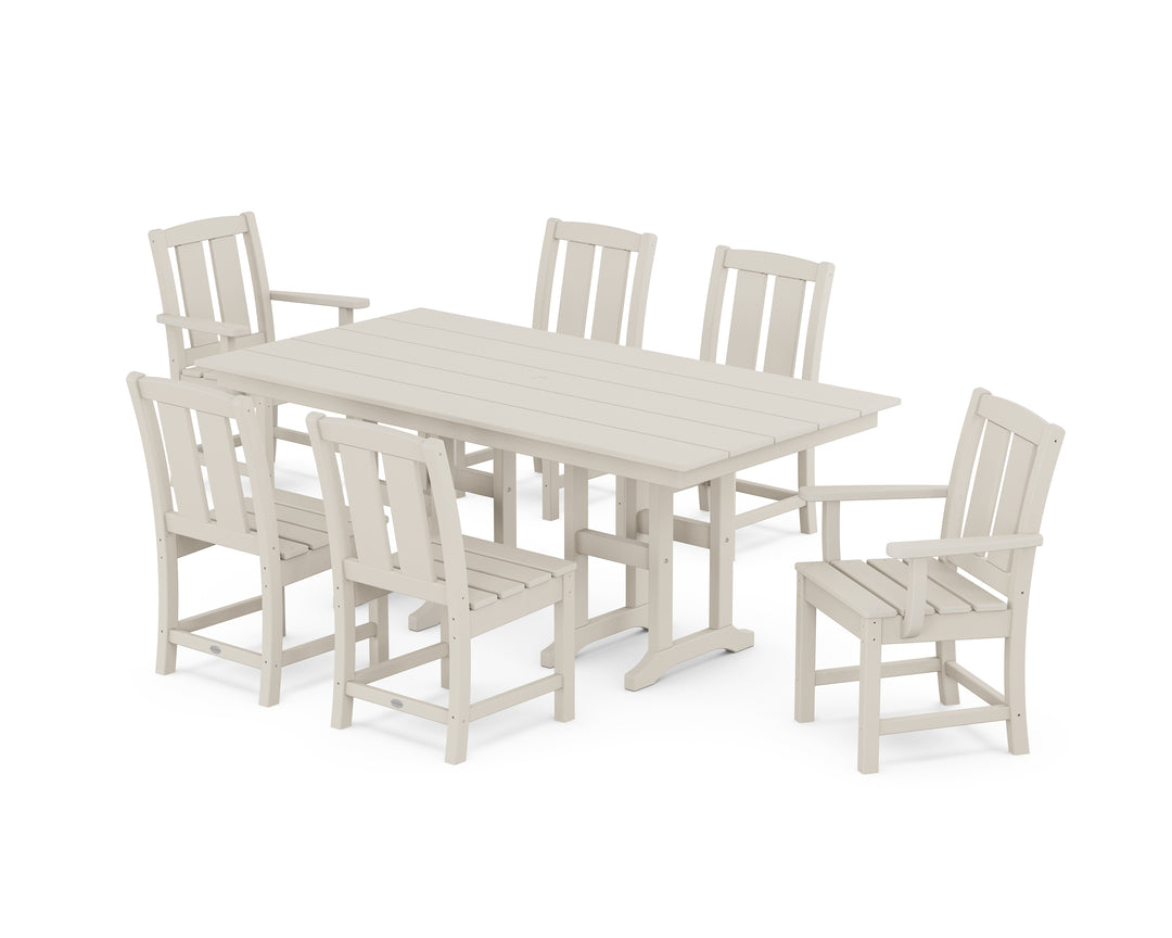 POLYWOOD® Mission 7-Piece Farmhouse Dining Set
