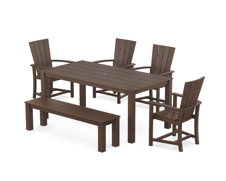 POLYWOOD® Quattro 6-Piece Parsons Dining Set with Bench