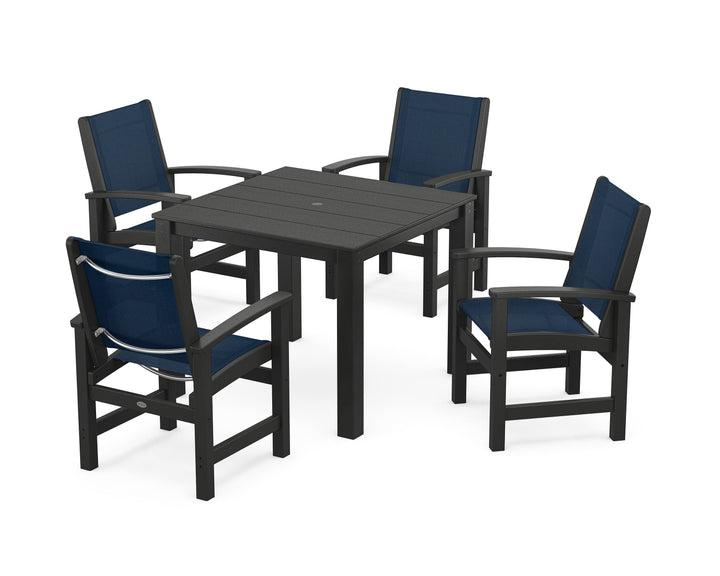 POLYWOOD® Coastal 5-Piece Parsons Dining Set