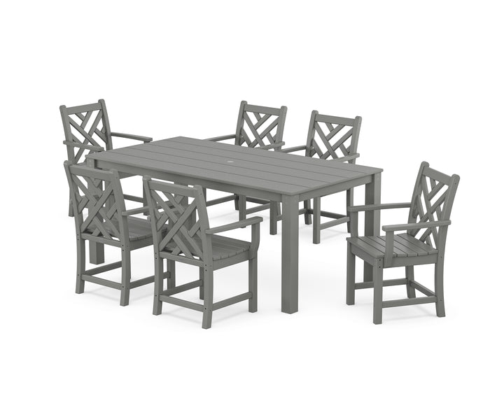 POLYWOOD® Chippendale Arm Chair 7-Piece Parsons Dining Set