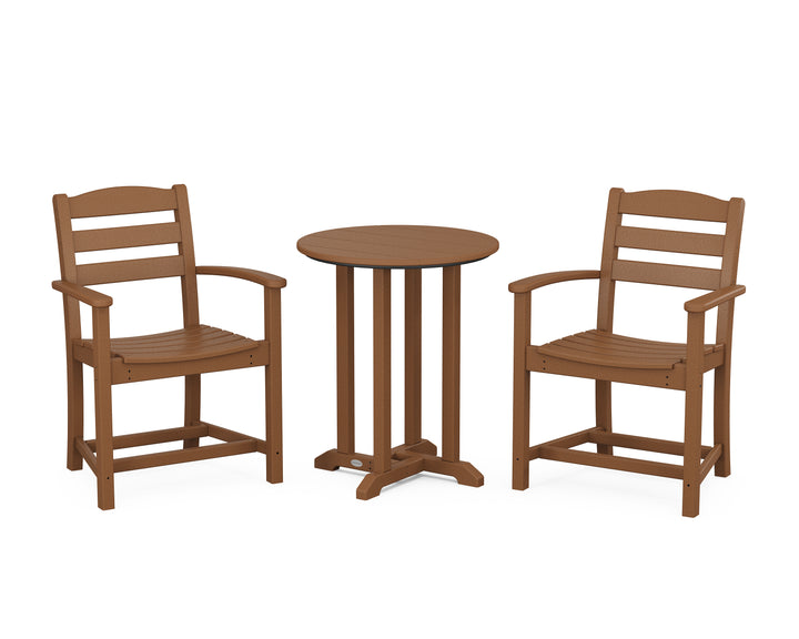 POLYWOOD® La Casa Café 3-Piece Round Bistro Dining Set
