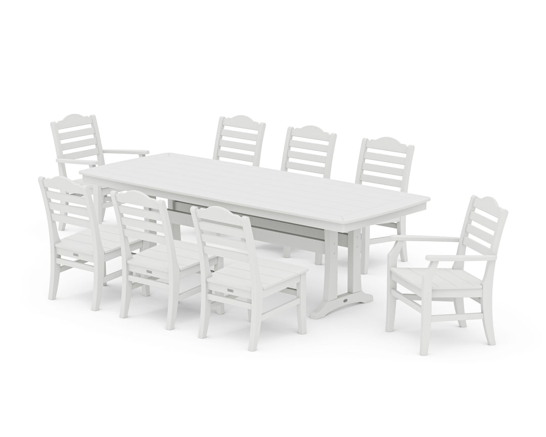 POLYWOOD® Savannah 9-Piece Dining Set with Trestle Legs
