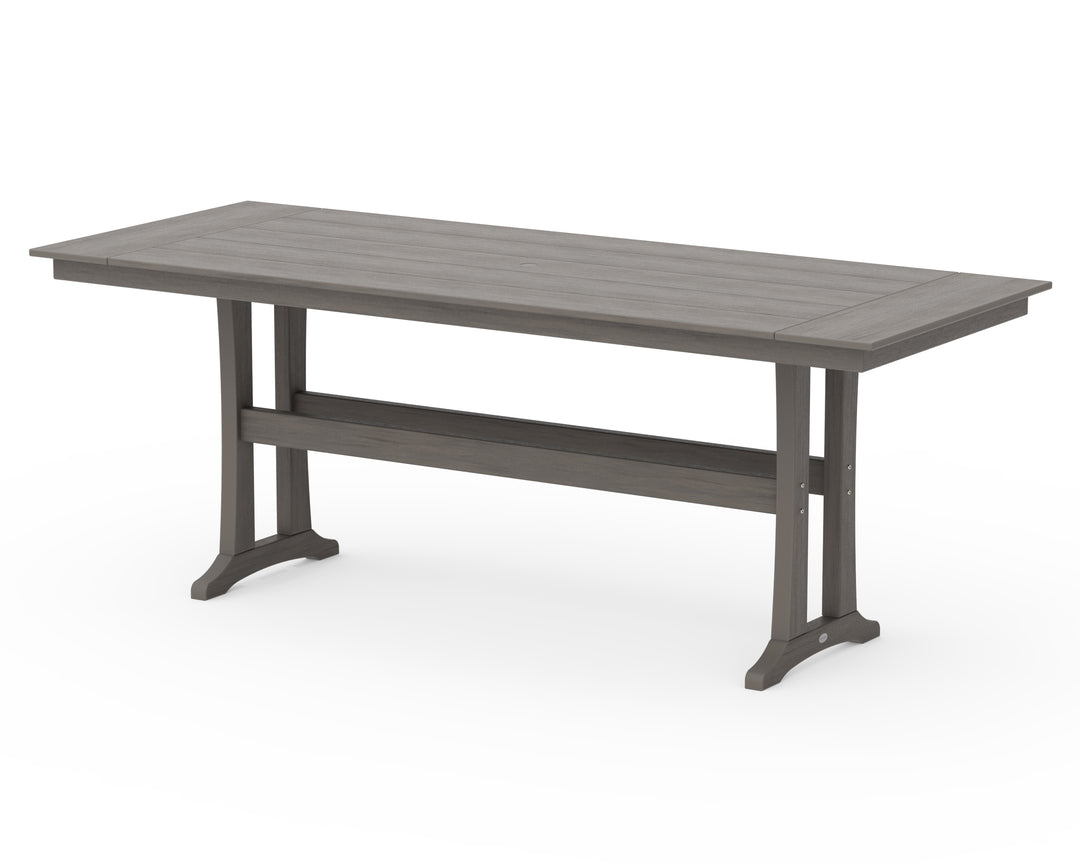 POLYWOOD® Farmhouse Trestle 38” x 96” Counter Table