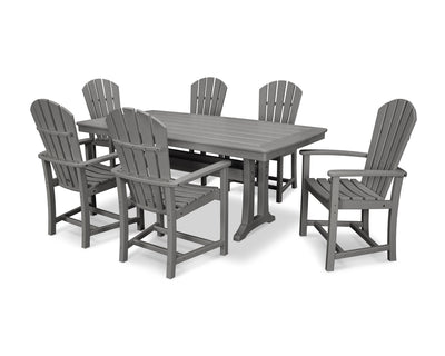 Palm Coast 7-Piece Dining Set with Trestle Legs