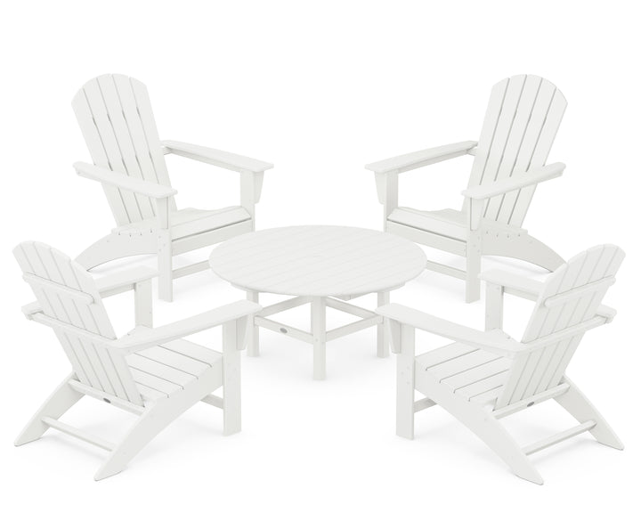 POLYWOOD® Nautical 5-Piece Adirondack Chair Conversation Set