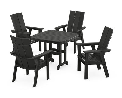 Modern Curveback Adirondack 5-Piece Dining Set