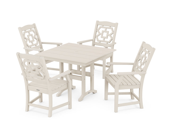 Martha Stewart by POLYWOOD® Chinoiserie 5-Piece Farmhouse Dining Set