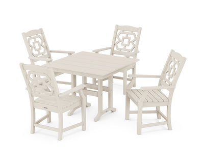 Chinoiserie 5-Piece Farmhouse Dining Set