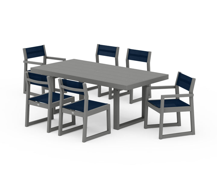 POLYWOOD® EDGE Sling 7-Piece Dining Set