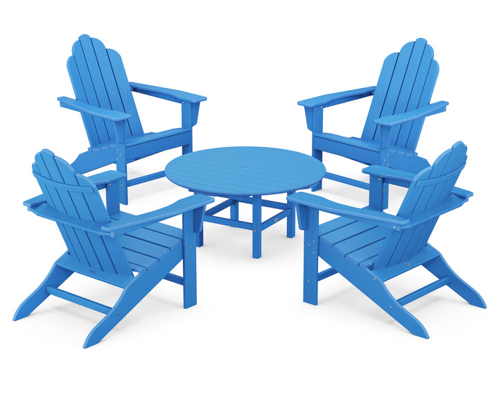 POLYWOOD® Long Island Adirondack 5-Piece Conversation Group
