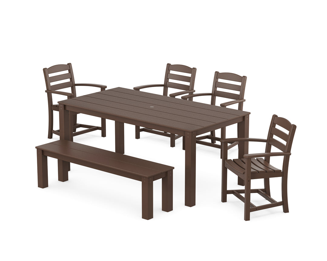 POLYWOOD® La Casa Cafe' 6-Piece Parsons Dining Set with Bench