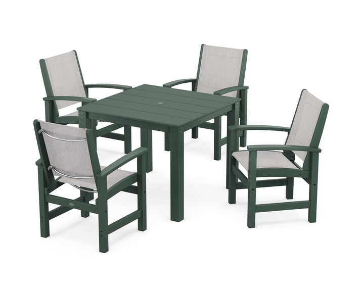 POLYWOOD® Coastal 5-Piece Parsons Dining Set