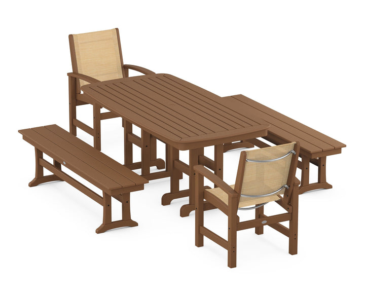 POLYWOOD® Coastal 5-Piece Dining Set