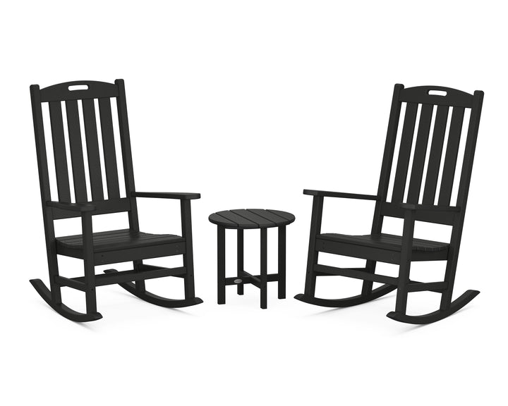 POLYWOOD® Nautical 3-Piece Porch Rocking Chair Set