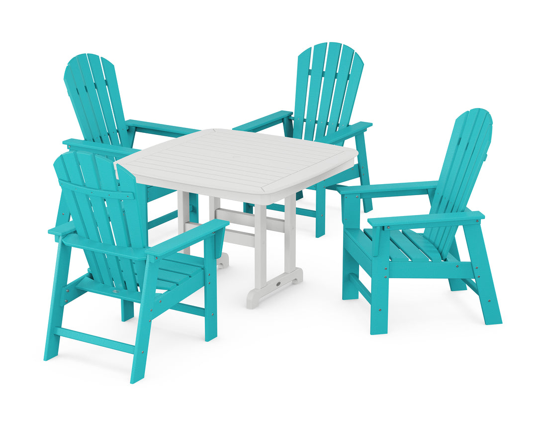 POLYWOOD® South Beach 5-Piece Dining Set with Trestle Legs