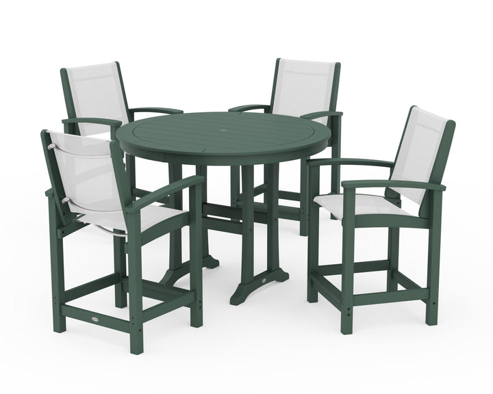 POLYWOOD® Coastal 5-Piece Counter Set