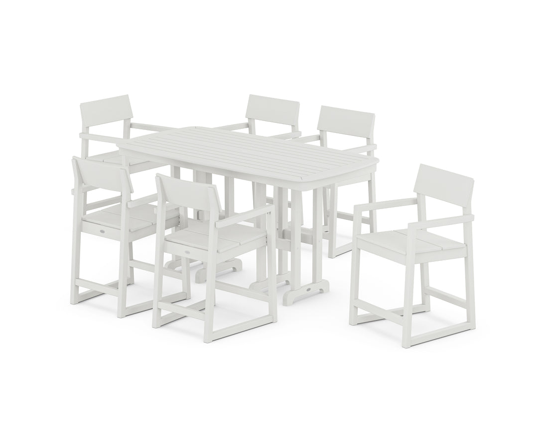 POLYWOOD® EDGE Arm Chair 7-Piece Counter Set
