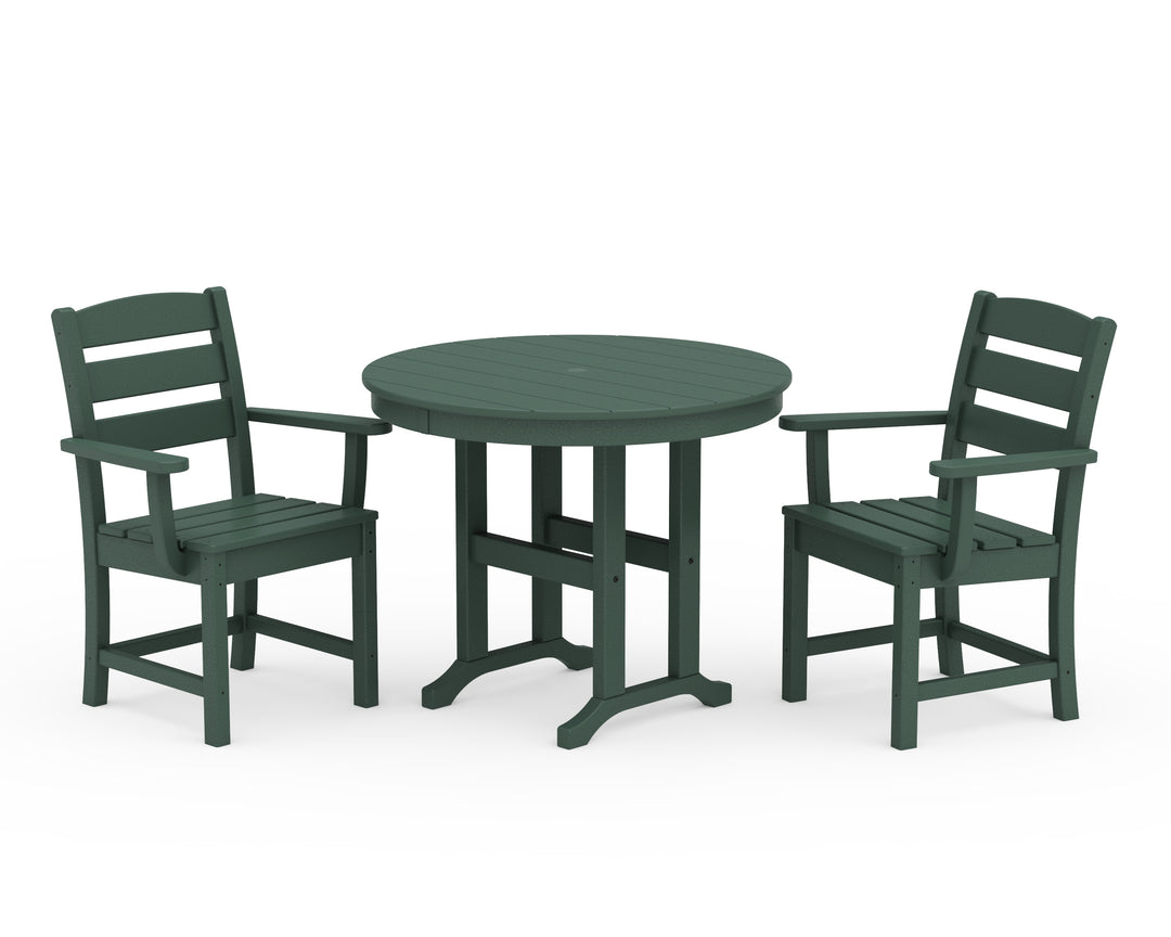 POLYWOOD® Lakeside 3-Piece Round Dining Set