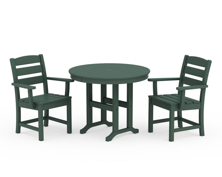 POLYWOOD® Lakeside 3-Piece Round Dining Set