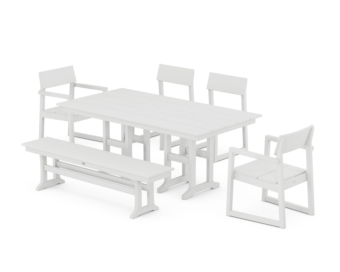 EDGE 6-Piece Farmhouse Dining Set