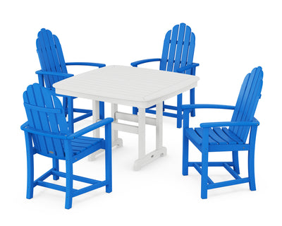 Classic Adirondack 5-Piece Dining Set with Trestle Legs