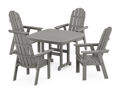 Vineyard Curveback Adirondack 5-Piece Dining Set