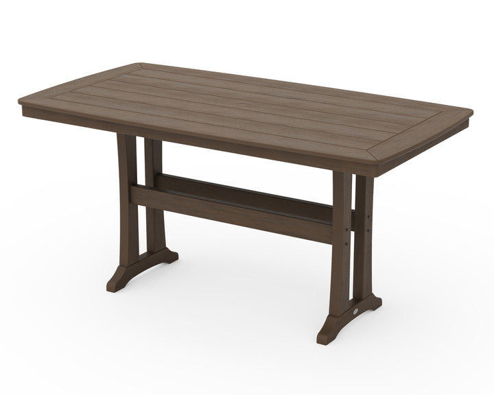 POLYWOOD® Nautical Trestle 38" x 73" Counter Table