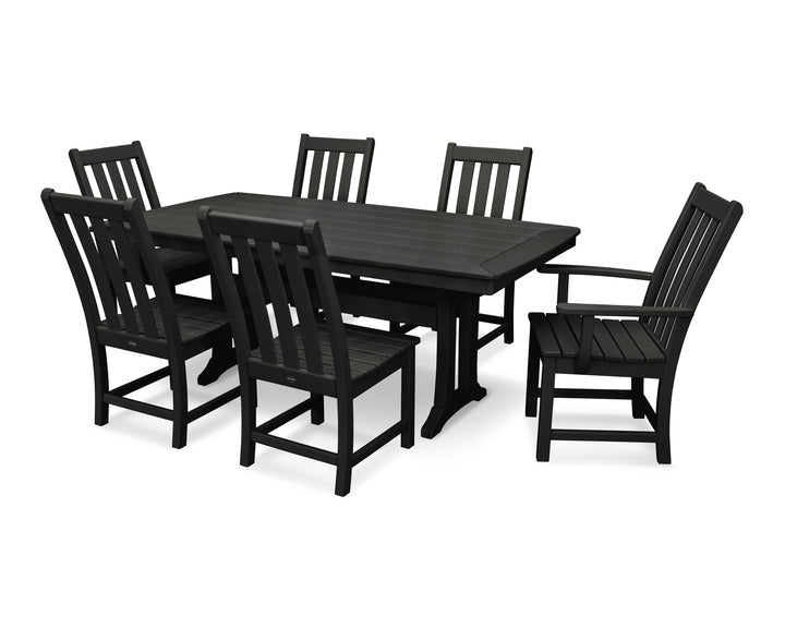 POLYWOOD® Vineyard 7-Piece Dining Set with Trestle Legs