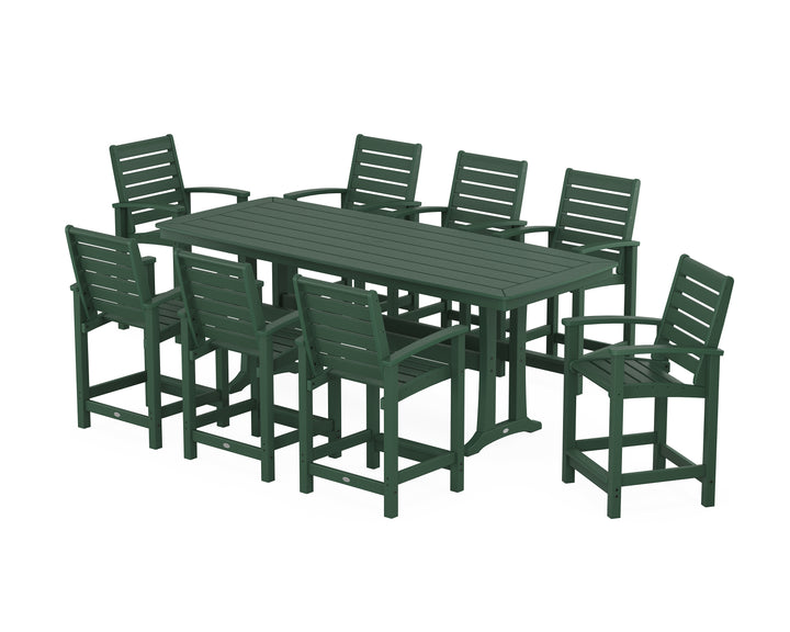 POLYWOOD® Signature 9-Piece Counter Set with Trestle Legs