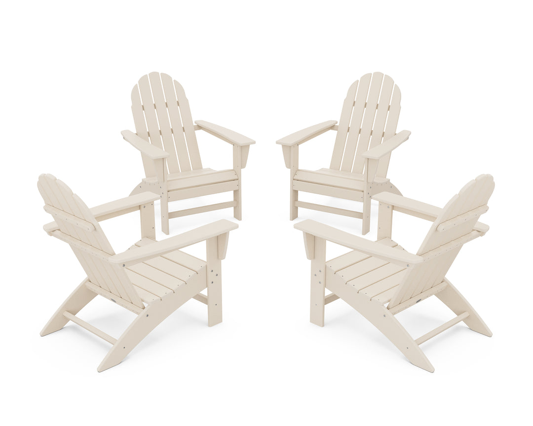 POLYWOOD® Vineyard 4-Piece Adirondack Conversation Set