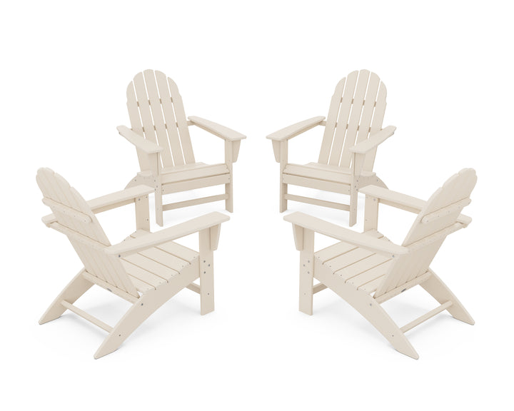 POLYWOOD® Vineyard 4-Piece Adirondack Conversation Set