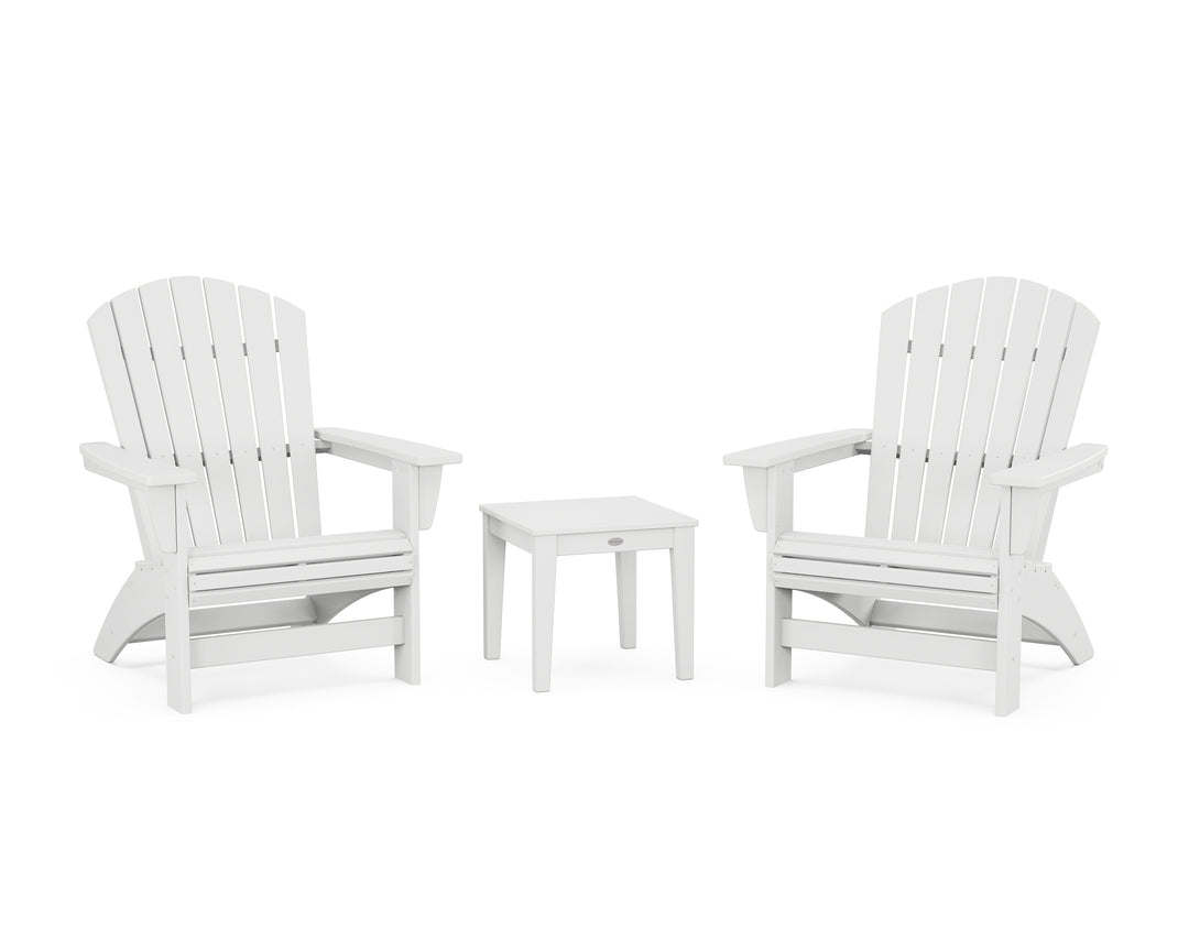 POLYWOOD® 3-Piece Nautical Grand Adirondack Set