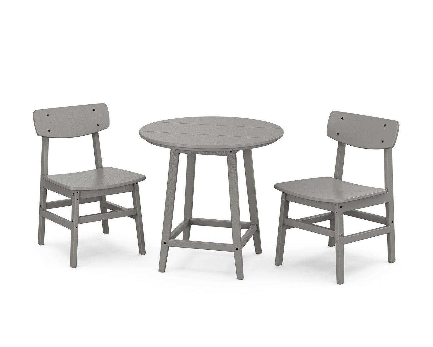 Modern Studio Urban Chair 3-Piece Round Bistro Dining Set