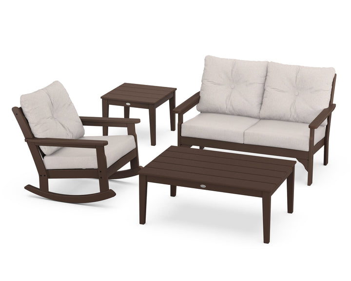 POLYWOOD® Vineyard 4-Piece Deep Seating Rocker Set