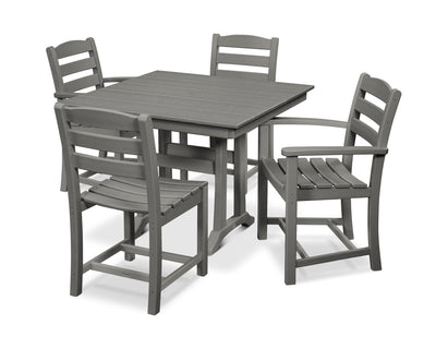 La Casa CafŽ 5-Piece Farmhouse Dining Set with Trestle Legs