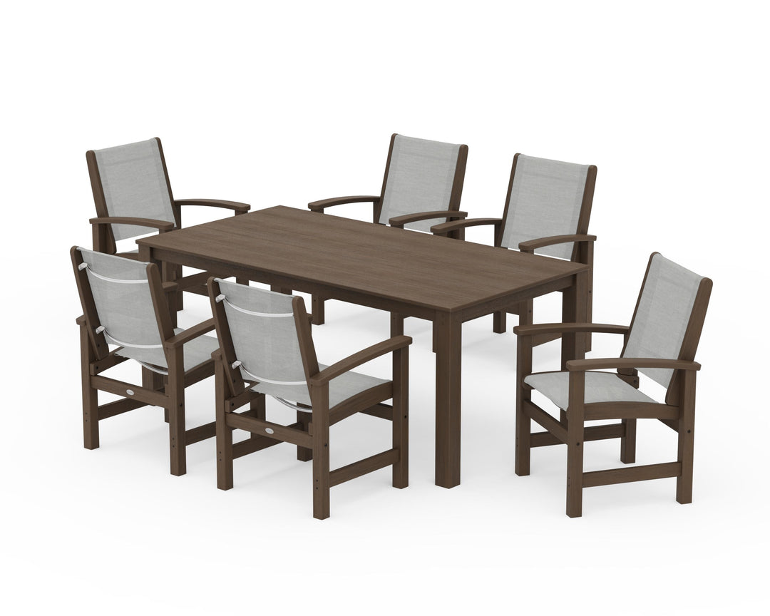POLYWOOD® Coastal 7-Piece Parsons Dining Set