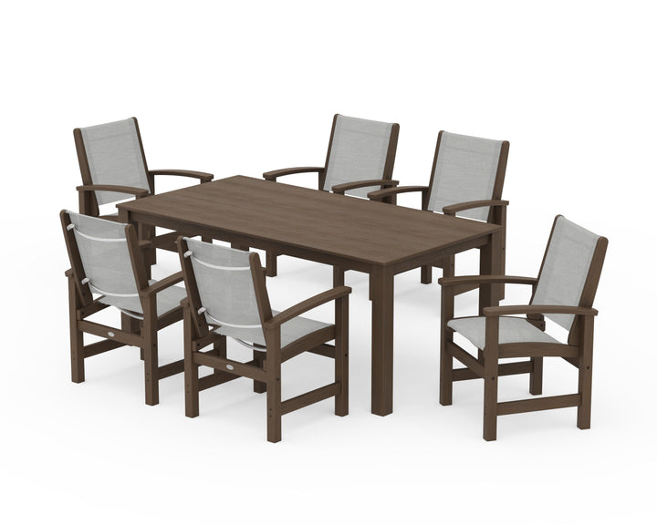 POLYWOOD® Coastal 7-Piece Parsons Dining Set