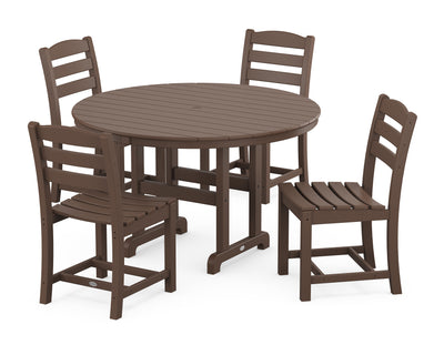 La Casa CafŽ Side Chair 5-Piece Round Farmhouse Dining Set