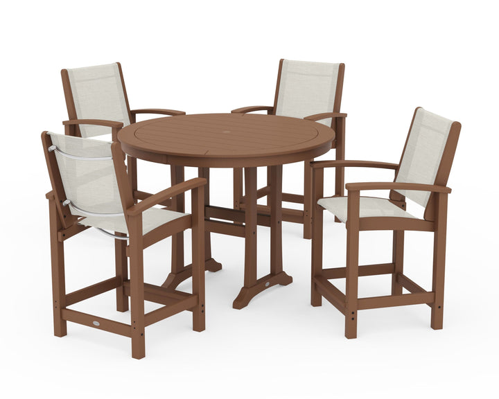 POLYWOOD® Coastal 5-Piece Counter Set