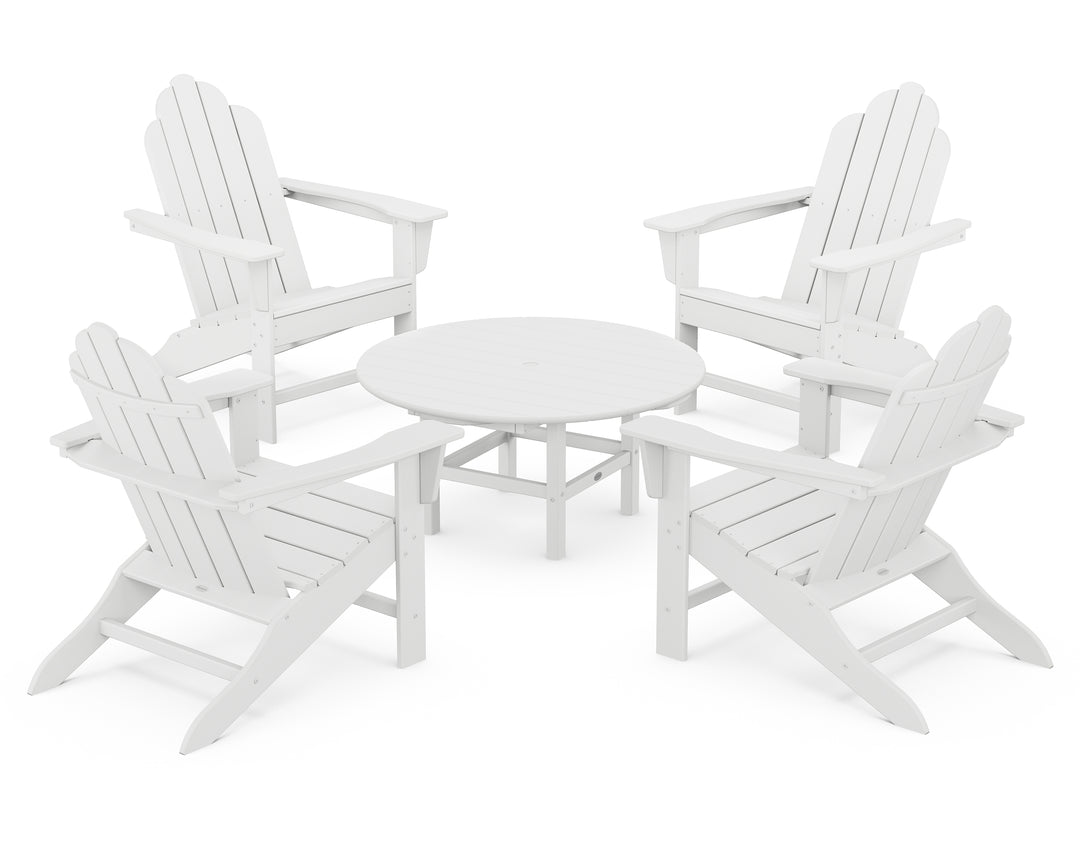 POLYWOOD® Long Island Adirondack 5-Piece Conversation Group