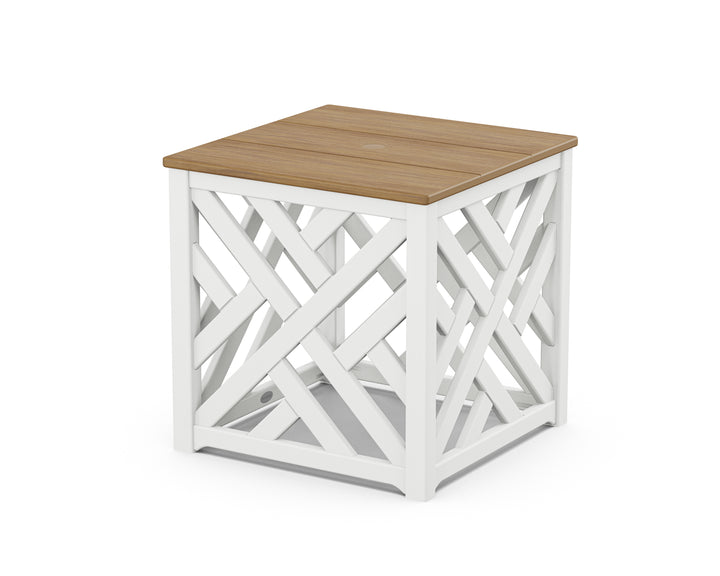 POLYWOOD® Chippendale Umbrella Stand Accent Table