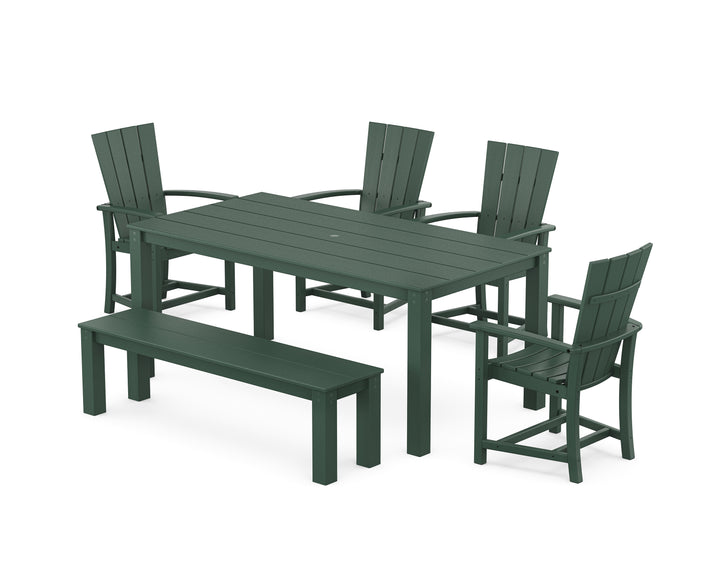POLYWOOD® Quattro 6-Piece Parsons Dining Set with Bench