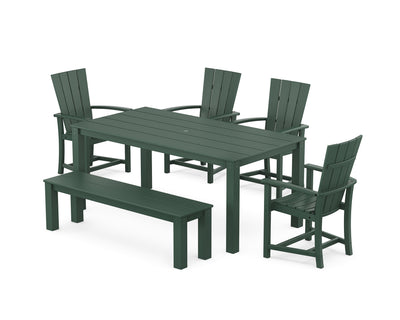 Quattro 6-Piece Parsons Dining Set with Bench