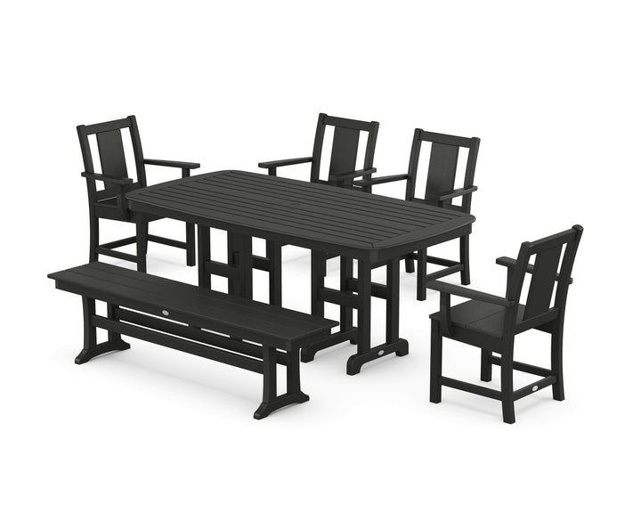 POLYWOOD® Prairie 6-Piece Dining Set with Bench