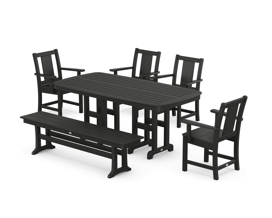 POLYWOOD® Prairie 6-Piece Dining Set with Bench