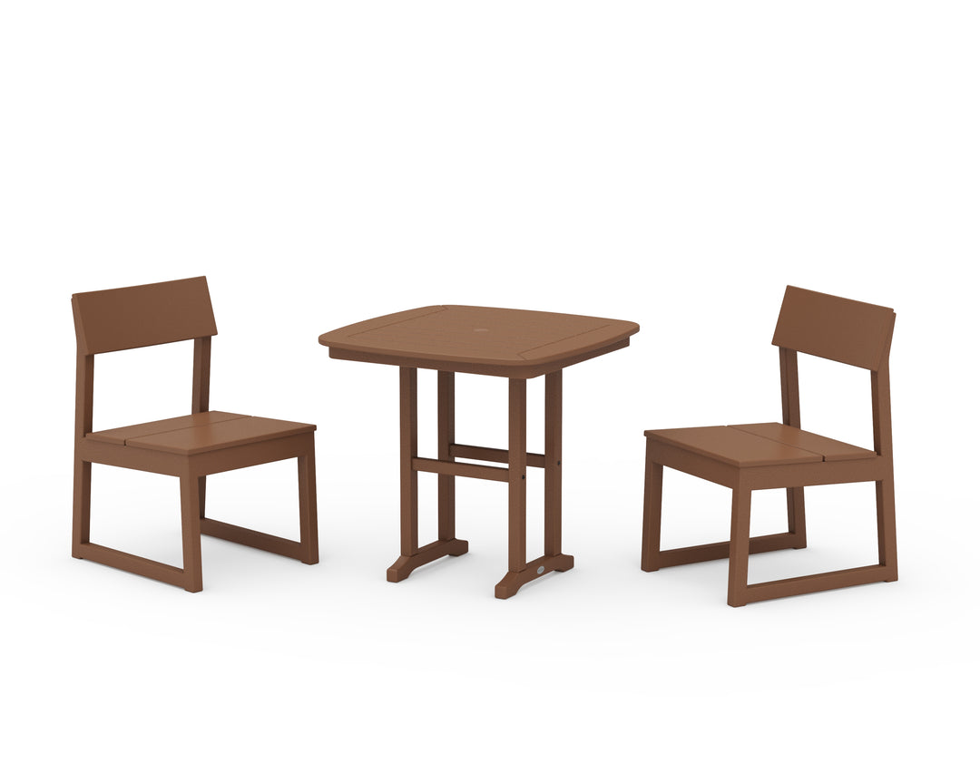 POLYWOOD® EDGE Side Chair 3-Piece Dining Set