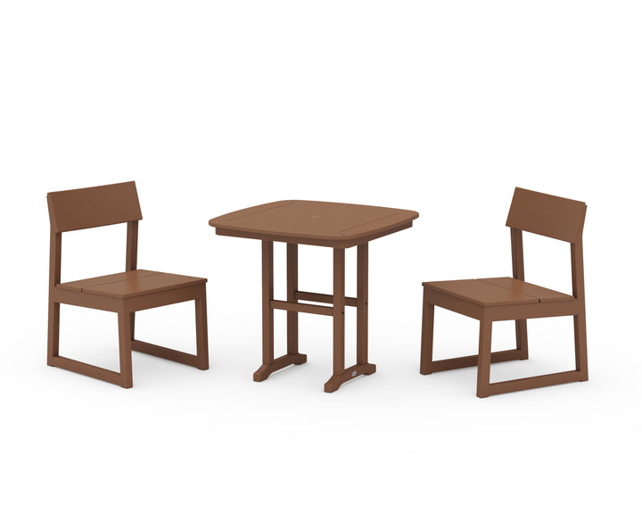 POLYWOOD® EDGE Side Chair 3-Piece Dining Set