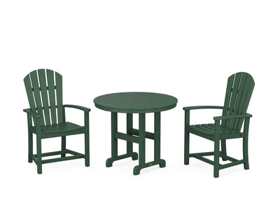 Palm Coast 3-Piece Round Farmhouse Dining Set