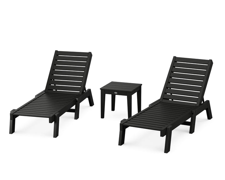 POLYWOOD® Captain Chaise 3-Piece Set