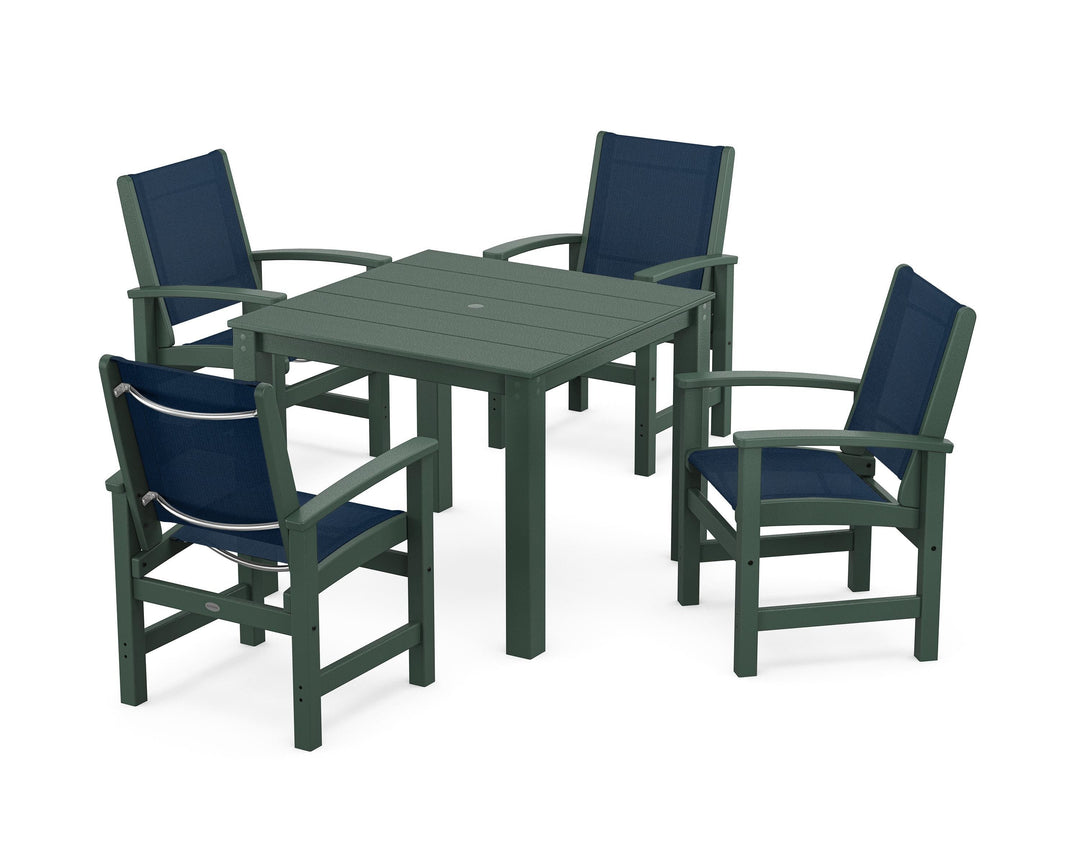 POLYWOOD® Coastal 5-Piece Parsons Dining Set